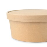 thumbnail of greenbox - Tampa de cartão Ø 150 mm, marrom, revestido com PLA, 25 un.