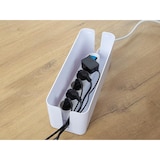 thumbnail of Steckdosenleiste mit Schalter und Kabelbox, 5 Steckdosen Typ E, Kabel 1.5 m, 3G1.5, Innenbereich, Weiß