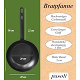 thumbnail of Pasoli-Bratpfanne aus Carbonstahl 28 cm - voreingebrannt
