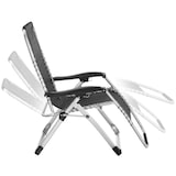 thumbnail of tectake Chaise longue pliable CLOUD réglable en continu - noir, par pièce - 405085