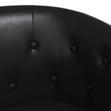 thumbnail of Chaise cabriolet noir similicuir Modèle Germonel