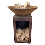 thumbnail of Ciotola da fuoco Auvergnat Corten Legno Rotondo 62 Ciotola Singola