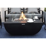 thumbnail of MODENO Gas Feuertisch Aurora Feuerstelle aus Beton - für Garten, Balkon and Terrasse, wetterbeständig, Schwarz 87x87x36cm