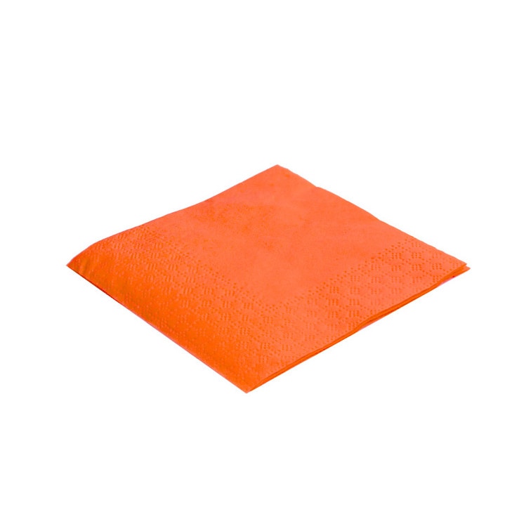 MONOUSO - Papieren servet oranje 20x20cm (100 stuks)