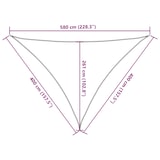 thumbnail of Toldo de vela marrón HDPE 160 g/m² 4x4x5,8 m