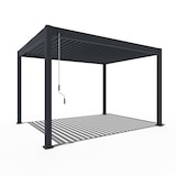 thumbnail of Weide Deluxe | Pergola Voll Aluminium freistehend | 3 x 4 M | Lamellendach anthrazit
