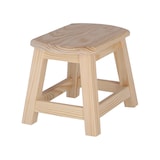 thumbnail of WellHome - Sgabello OVALE grande in finitura legno senza vernice 30x22x24 cm