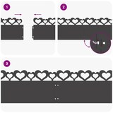 thumbnail of vidaXL Gazonranden 20 pcs Zwart 103x0,05x22 cm Staal