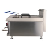 thumbnail of Romux® Friteuse À Gaz Butane Professionnelle 14+14 Litres Double de Table | Friteuse en Acier Inoxydable avec Robinet de Vidange 15000 W