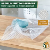 thumbnail of 5 x Luftpolsterfolie (0,5 x 100 m) Knallfolie Noppenfolie Polsterfolie 2-lagig 60 my Umzug BB-Verpackungen