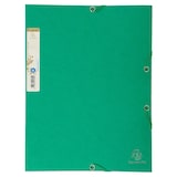 thumbnail of Exacompta  Cod. 56983E - Cartella 3 lembi con elastici Forever® cartoncino bicolore riciclato 380 g/mq - 24x32cm verde acqua - Confezione da  25 pz.
