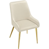 thumbnail of tectake Eetkamerstoel Avane, fluweeloptiek, draagkracht 120 kg - beige, Set van 6 - 405501