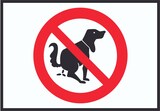 thumbnail of Hier ist kein Hundeklo Symbol Schild A1 (594x841mm)