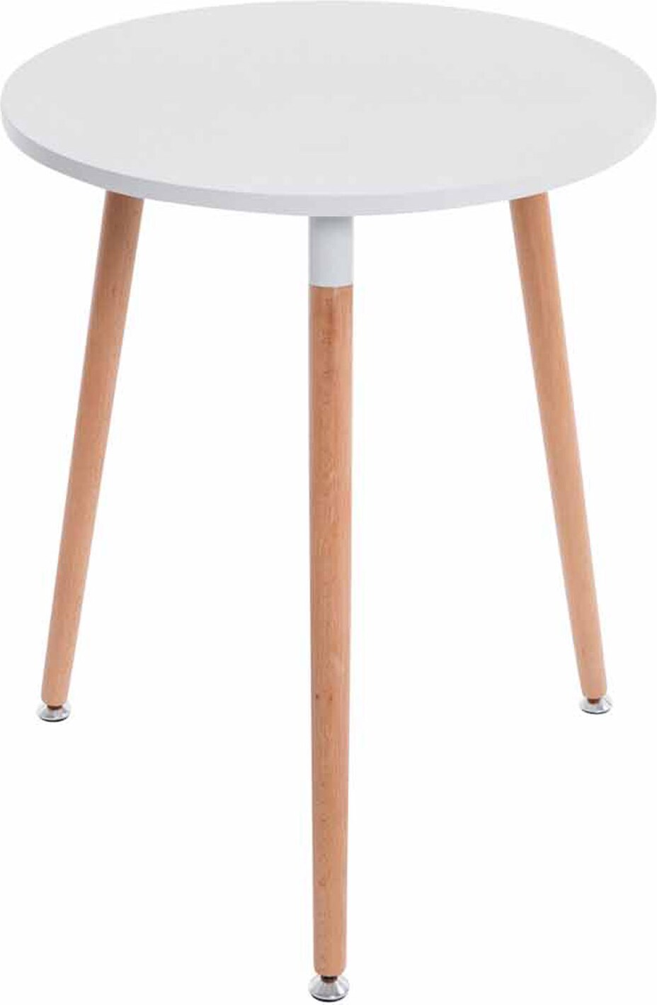 Esstisch AMELI rund 60x60x75cm, Holz, Weiß Küchentisch Esszimmertisch Wohnzimmertisch