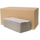 thumbnail of 4000 Blatt Papierhandtücher 25 x 23 cm |Falthandtücher ZZ-/V-Falz | 1-lagig Grau | (20 x 200)