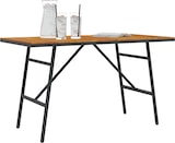 thumbnail of vidaXL Esstisch Schwarz 110x55x62 cm Massivholz Akazie