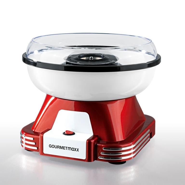 GOURMETmaxx Zuckerwatte-Maschine - rot/weiß