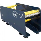 thumbnail of Tisch-Etikettenspender mit Rollenteiler, blau, Stahl, Nutzbreite 112,5mm