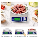 thumbnail of Balança de cozinha digital Balança eletrónica de precisão 1g - 30kg quilos 2 em 1 sem fios ou USB