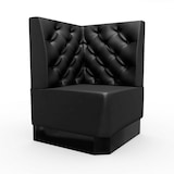 thumbnail of Gastro Eckbank Amsterdam | 64x64 cm | Kunstleder Schwarz | Chesterfield