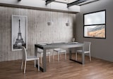 thumbnail of Ausziehbarer Tisch 90x120/224 cm Tecno Evolution Cement Anthrazit Gestell