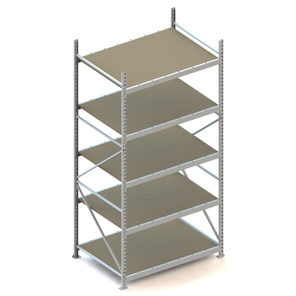 MR GR 3000 x 1400 x 1050 vzk kpl. mit Spanplatten mit 5 Böden MINI-RACK