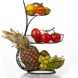 thumbnail of YNONA Fruitschaal - 3 Laags - Zwart - Fruitmand - Fruitmand Metaal - Etagère - Decoratie Schaal