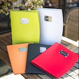 thumbnail of Securit® Rio portabottiglie vino - Include piatto per bottiglia&bicchiere - (1 inserto doppio per 4xA4) - A4