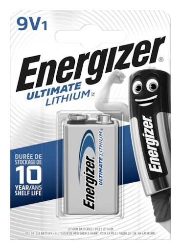 Energizer Ultimate Lithium Pila Litio 9V Lr522 Blister*1