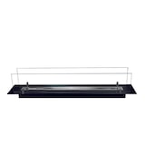 thumbnail of Queimador de lareira a bioetanol em aço com 100 cm de vidro.