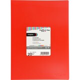 thumbnail of Ficheiro 40 capas soldadas Folio Poliplás Multiline vermelho