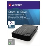 thumbnail of Verbatim Festplatte Store'n'Save 47683 extern 2TB USB3.0 schwarz