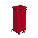 thumbnail of Medial International contenitore mobile a pedale 110 lt metallo  rosso