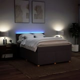 thumbnail of vidaXL Boxspringbett mit Matratze Dunkelbraun 140x200 cm Stoff