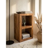 thumbnail of Rustikales Standregal: Massivholz Sheesham, vielseitig nutzbar, handgefertigt, einfache Pflege. Braun, 50x35x88 cm | Kadima Design