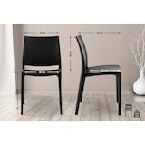 thumbnail of Cadeira de jardim Maya, de plástico preto