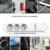 thumbnail of BEARWARE Steckdosenleiste Mehrfachsteckdose Steckerleiste 3680W, 3-fach