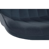 thumbnail of Set di 2 sgabelli da bar in tessuto Toni grigio scuro/Metallo in look cromato