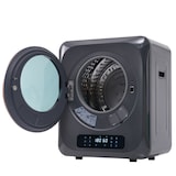 thumbnail of Wäschetrockner 3 kg bis 4 kg 850 W mit 6 Programmen Überhitzungsschutz Wandmontage in Grau 35x25x70cm für effiziente Trocknung, platzsparende Nutzung