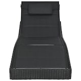 thumbnail of Helloshop26 - Sonnenliege Deckstuhl Sonnenbett Gartenbett Terrassenmöbel gewebtes Harz und Textilene schwarz 02_0012922