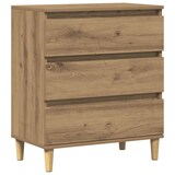 thumbnail of vidaXL Dressoir 60x35x70 cm bewerkt hout artisanaal eikenkleur