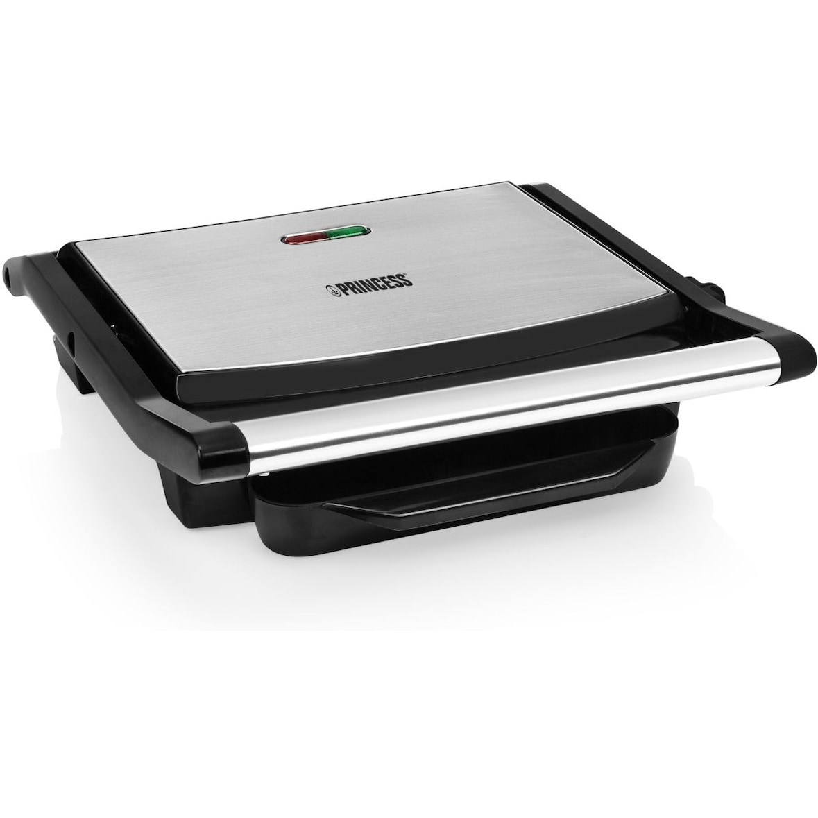 Princess Panini Grill 2000 W Negro y Plata
