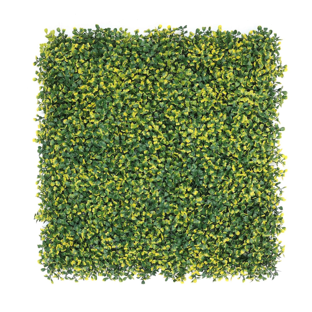 WellHome – Giardino verticale artificiale – Pannello siepe 100x100 cm per interni ed esterni – Foglie verdi