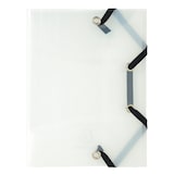 thumbnail of Exacompta 25x Elastomap met 3 kleppen, transparante PP Crystal 5/10e, pocket formaat 12x16cm, geassorteerde kleuren