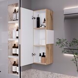 thumbnail of Kit de primeiros socorros Vanguard em melamina, com três prateleiras interiores e uma porta.