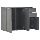 thumbnail of vidaXL Sideboard Hochglanz-Grau 107 x 35 x 76 cm