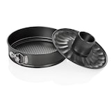 thumbnail of WAS Germany - Springform, Rohrboden, PTFE Antihaftbeschichtung,  2 verschiedenen Böden, Ø 25 cm, Höhe 6,5 cm, Stahl