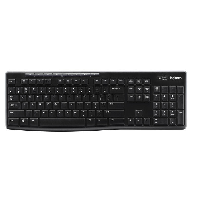 Logitech Wireless Keyboard K270 Tastatur drahtlos 2.4 GHz US Layout