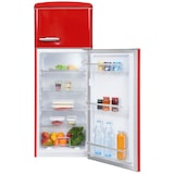 thumbnail of Exquisit Retro Kühl-Gefrierkombination RKGC270-45-H-160E rot, 206 l Fassungsvermögen