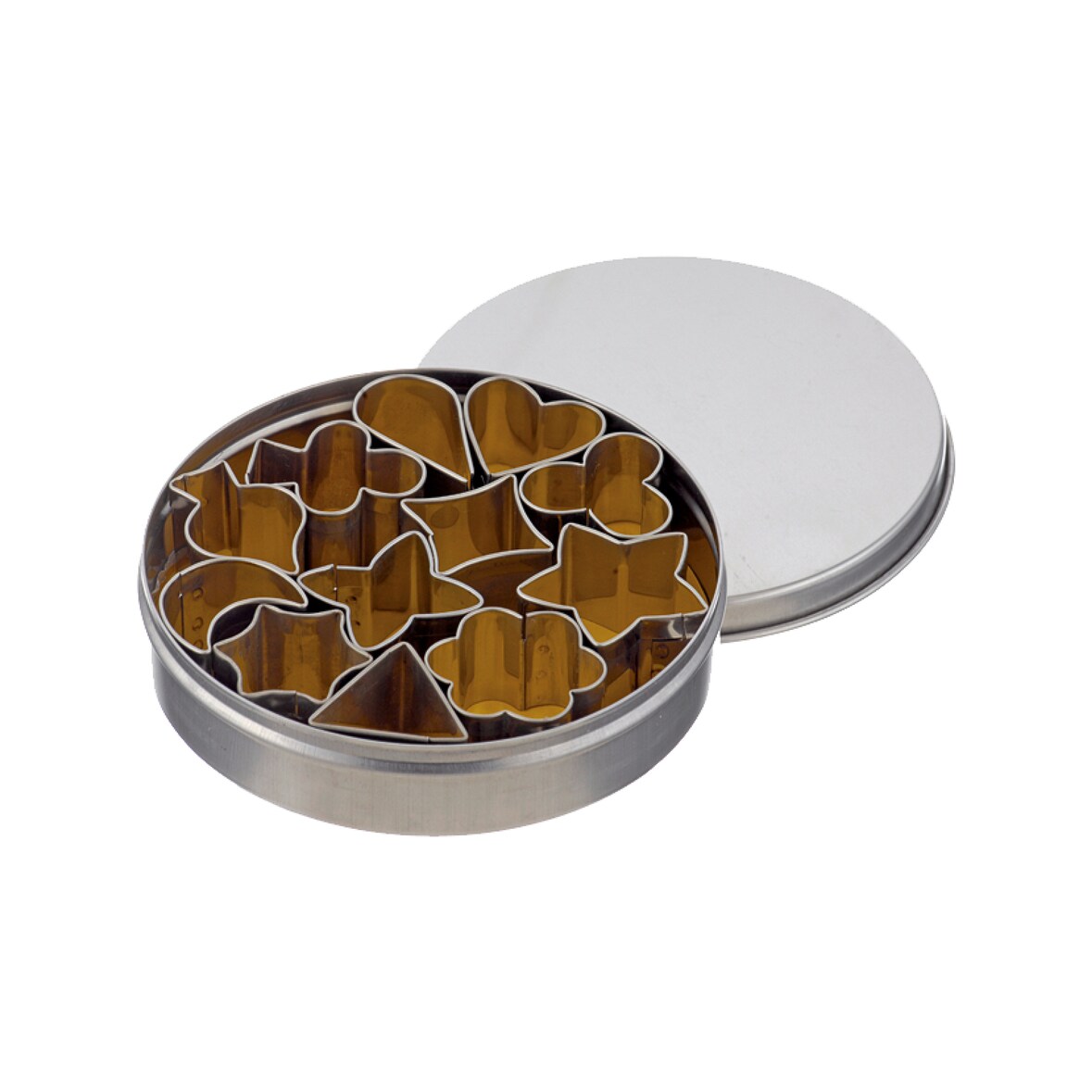 Schneider - Dekor Ausstecher im Satz "Gemischte Formen", 12-tlg., Höhe: 20 mm, Edelstahl